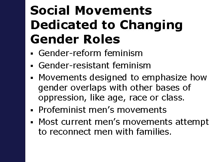 Chapter 4 Contemporary Gender Roles Chapter Outline Understanding