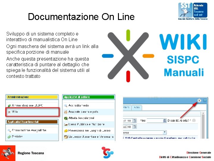 Documentazione On Line Sviluppo di un sistema completo e interattivo di manualistica On Line Documentazione On Line Sviluppo di un sistema completo e interattivo di manualistica On Line