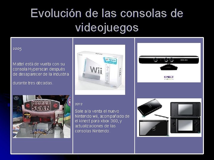 Evolución de las consolas de videojuegos 2005 Mattel está de vuelta con su consola Evolución de las consolas de videojuegos 2005 Mattel está de vuelta con su consola