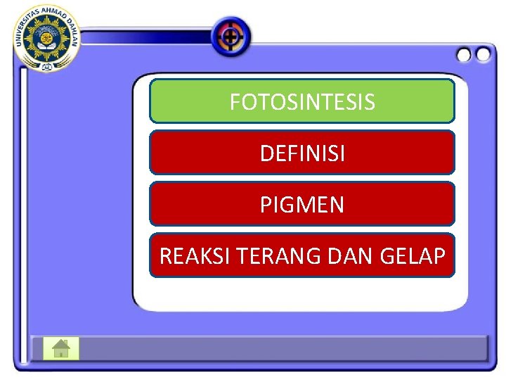 FOTOSINTESIS DEFINISI PIGMEN REAKSI TERANG DAN GELAP FOTOSINTESIS DEFINISI PIGMEN REAKSI TERANG DAN GELAP