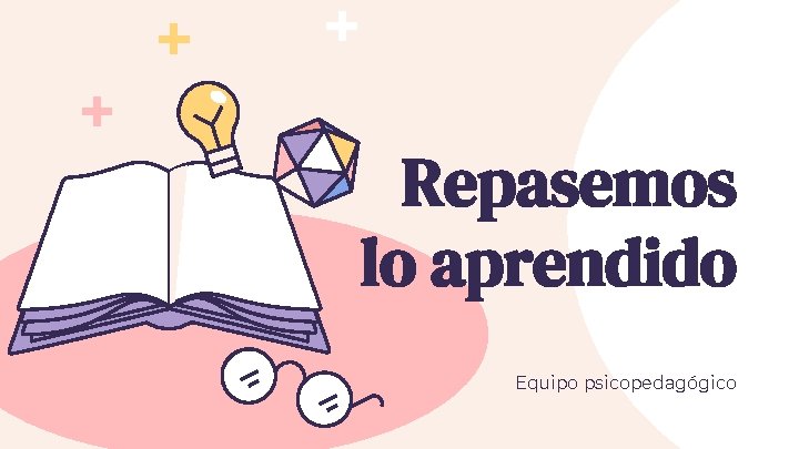 Repasemos lo aprendido Equipo psicopedagógico 