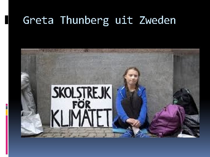 Greta Thunberg uit Zweden 