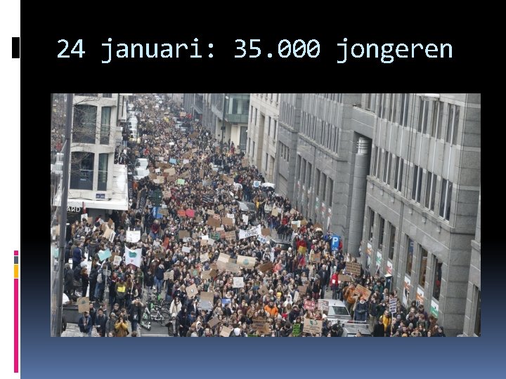 24 januari: 35. 000 jongeren 
