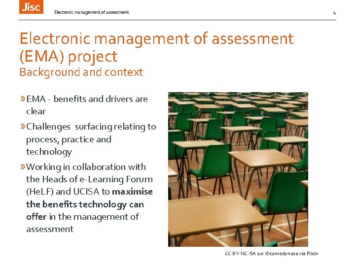 Electronic management of assessment 4 Electronic management of assessment (EMA) project Background and context