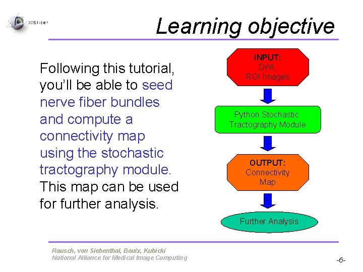 Learning objective Following this tutorial, you’ll be able to seed nerve fiber bundles and Learning objective Following this tutorial, you’ll be able to seed nerve fiber bundles and