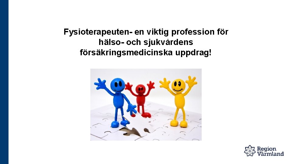 Fysioterapeuten- en viktig profession för hälso- och sjukvårdens försäkringsmedicinska uppdrag! 