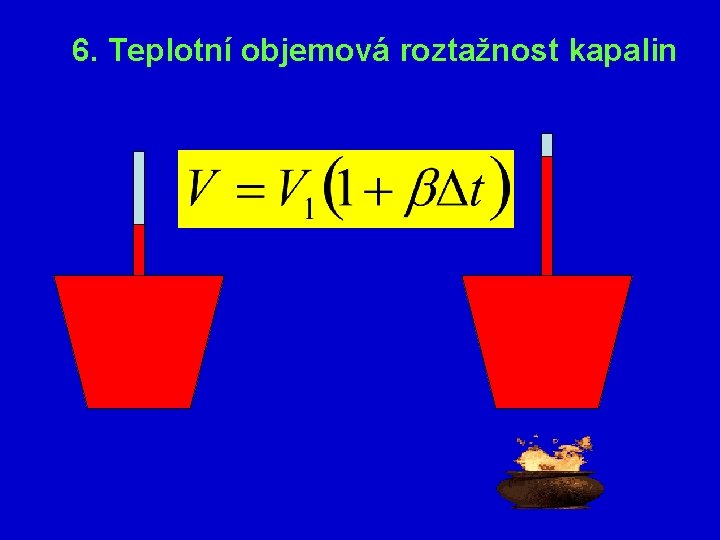 6. Teplotní objemová roztažnost kapalin 