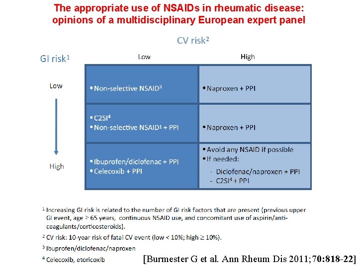 The appropriate use of NSAIDs in rheumatic disease: opinions of a multidisciplinary European expert