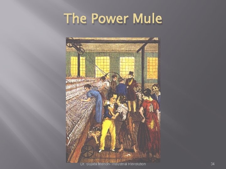 The Power Mule Dr. Sujata Menon- Industrial Revolution 34 The Power Mule Dr. Sujata Menon- Industrial Revolution 34