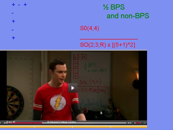 + - + + + Page 42 ½ BPS and non-BPS S 0(4, 4)