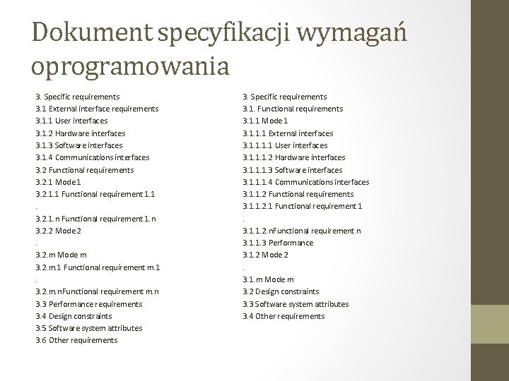 Dokument specyfikacji wymagań oprogramowania 3. Specific requirements 3. 1 External interface requirements 3. 1.