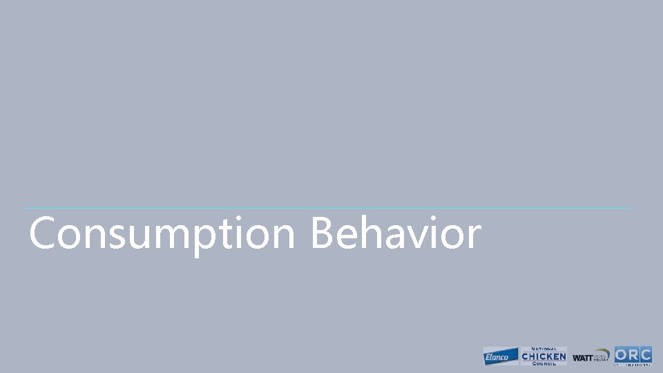 Consumption Behavior 