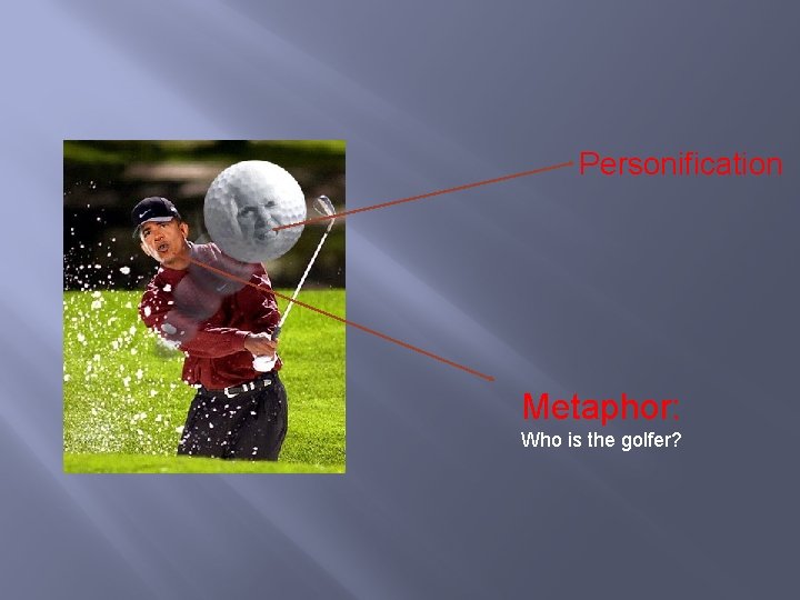 Personification Metaphor: Who is the golfer? 