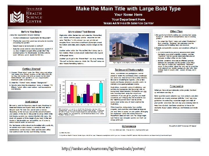 http: //tamhsc. edu/marcomm/bg/downloads/posters/ 