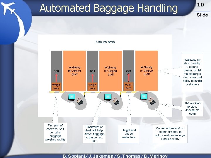 Automated Baggage Handling Information Gathering 10 5 