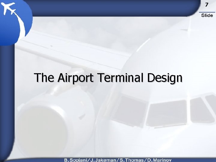 7 The Airport Terminal Design 