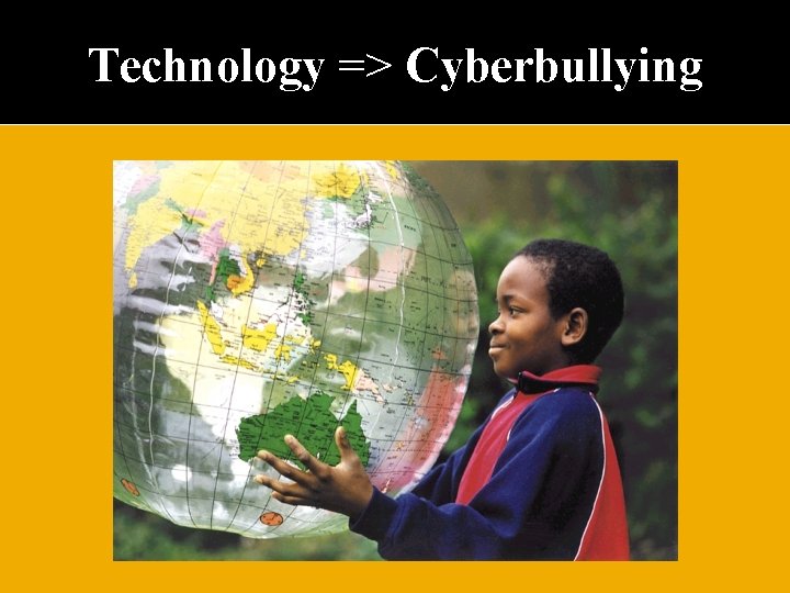 Technology => Cyberbullying 