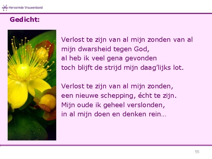 Gedicht: Verlost te zijn van al mijn zonden van al mijn dwarsheid tegen God,