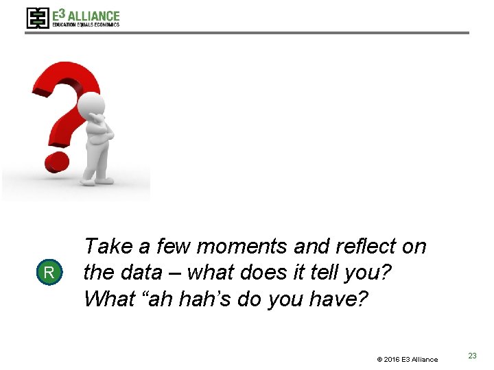 R Take a few moments and reflect on the data – what does it R Take a few moments and reflect on the data – what does it