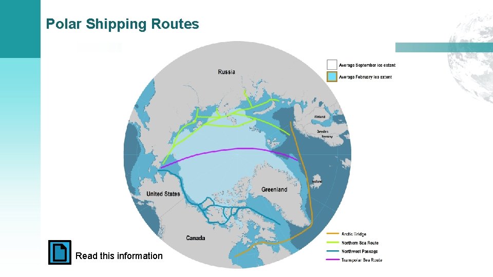 Polar Shipping Routes Read this information 