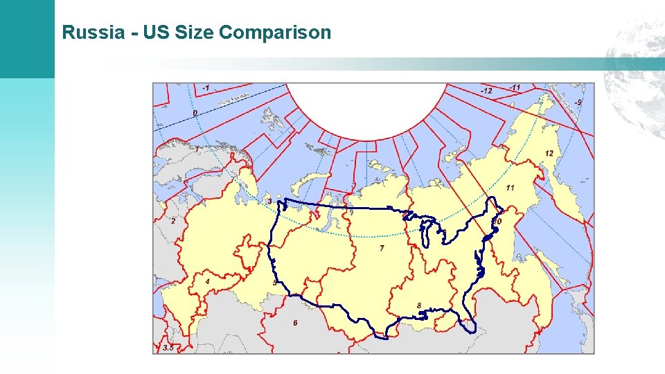 Russia - US Size Comparison 