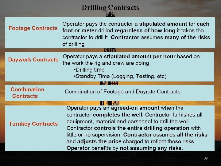 Drilling Contracts 39 