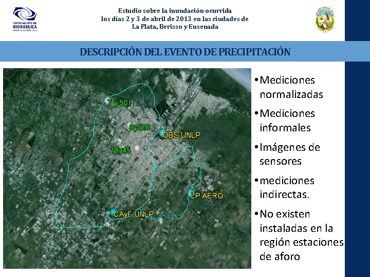 Estudio sobre la inundación ocurrida los días 2 y 3 de abril de 2013