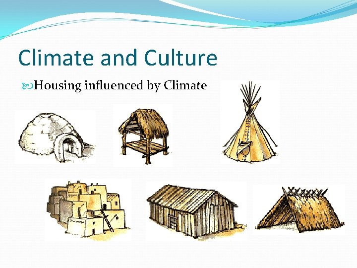 Climate and Culture Housing influenced by Climate 