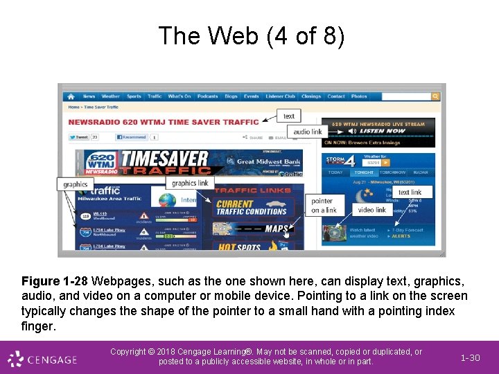 The Web (4 of 8) Figure 1 -28 Webpages, such as the one shown