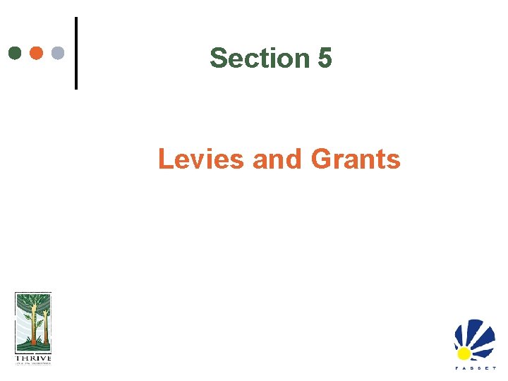 Section 5 Levies and Grants 