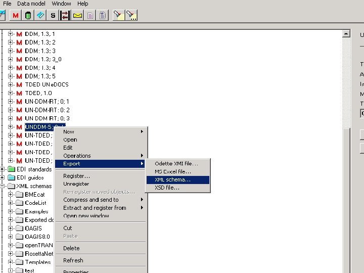 From Document Data Model to XML. . 