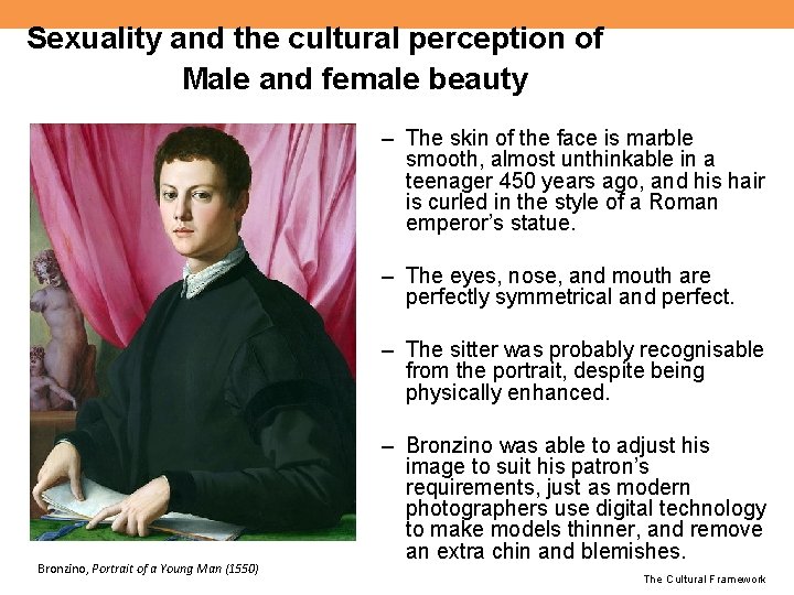 Sexuality and the cultural perception of Male and female beauty – The skin of