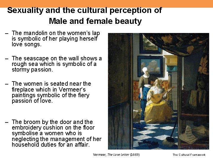Sexuality and the cultural perception of Male and female beauty – The mandolin on