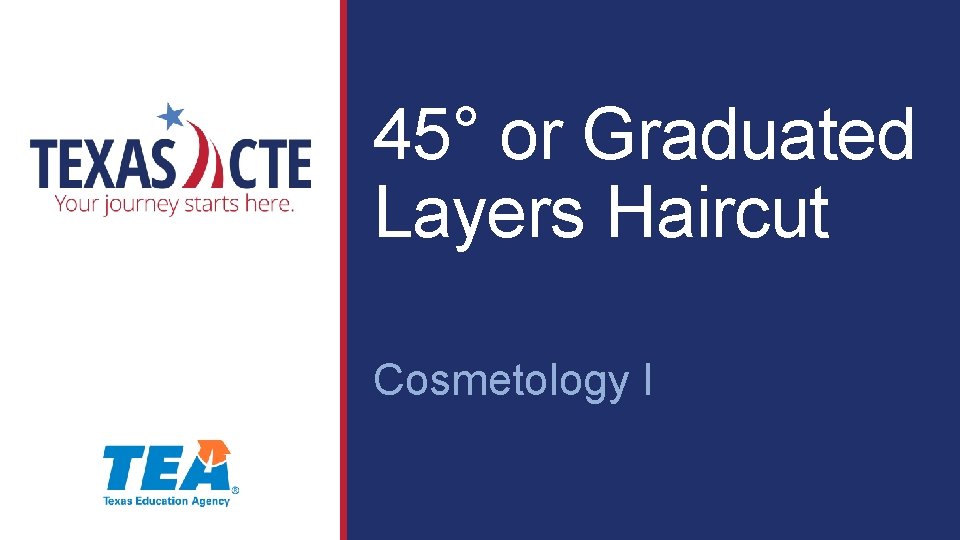 45° or Graduated Layers Haircut Cosmetology I 