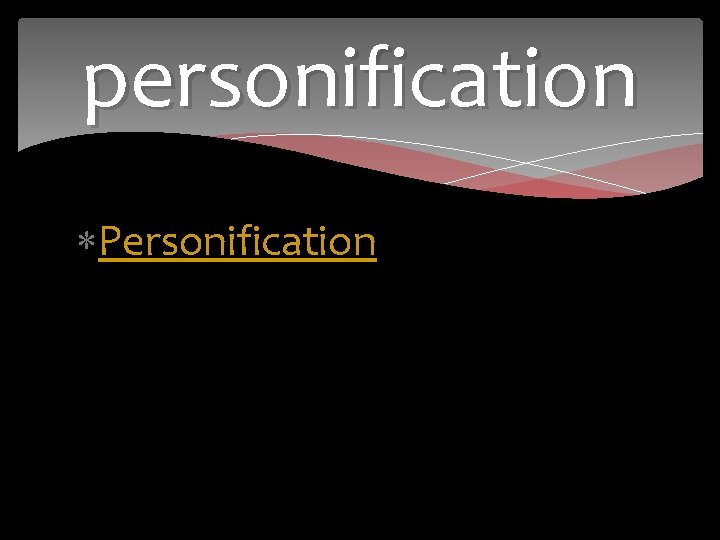 personification Personification 