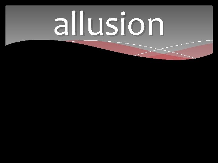 allusion 