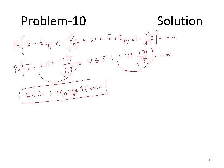 Problem-10 Solution 11 