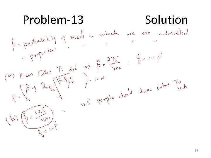 Problem-13 Solution 18 
