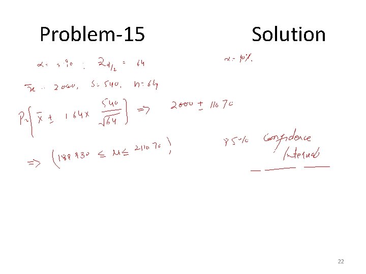 Problem-15 Solution 22 