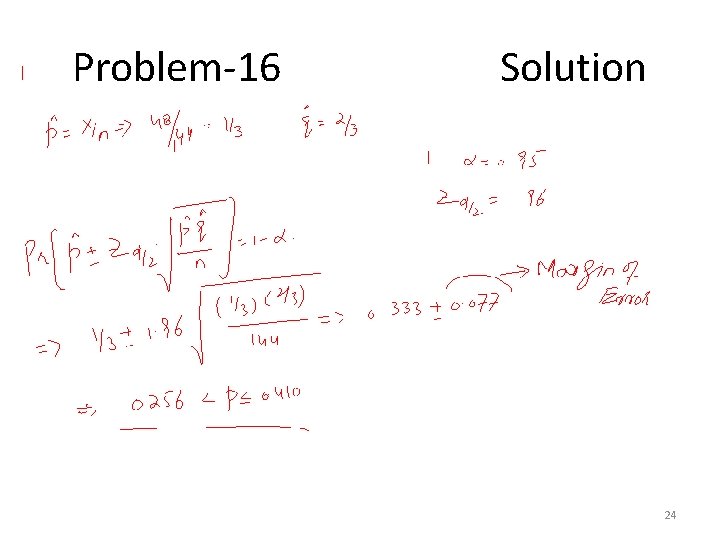 Problem-16 Solution 24 