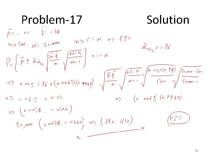 Problem-17 Solution 26 