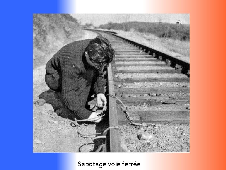 Sabotage voie ferrée 