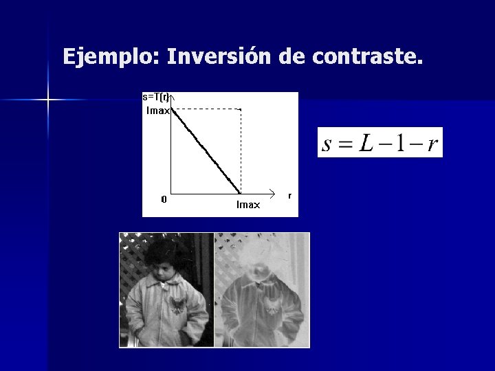 Ejemplo: Inversión de contraste. 