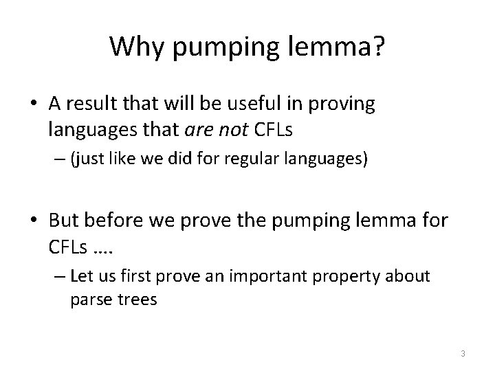 Pumping lemma for cfg by mr r karunamoorthi