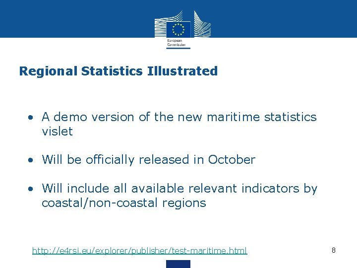 Regional Statistics Illustrated • A demo version of the new maritime statistics vislet •