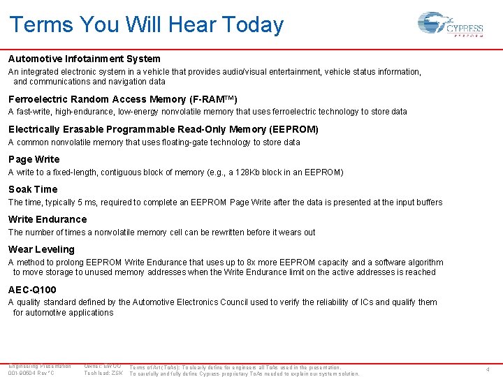 Terms You Will Hear Today Automotive Infotainment System An integrated electronic system in a