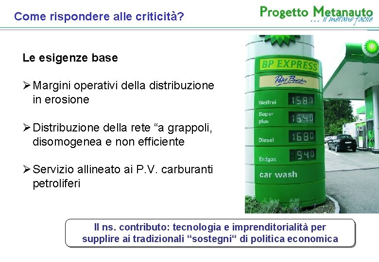 Come rispondere alle criticità? Le esigenze base Ø Margini operativi della distribuzione in erosione