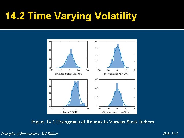 14. 2 Time Varying Volatility Figure 14. 2 Histograms of Returns to Various Stock