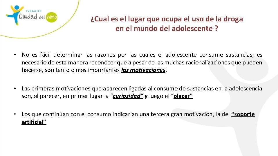 ¿Cual es el lugar que ocupa el uso de la droga en el mundo