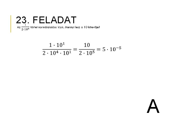 23. FELADAT A 